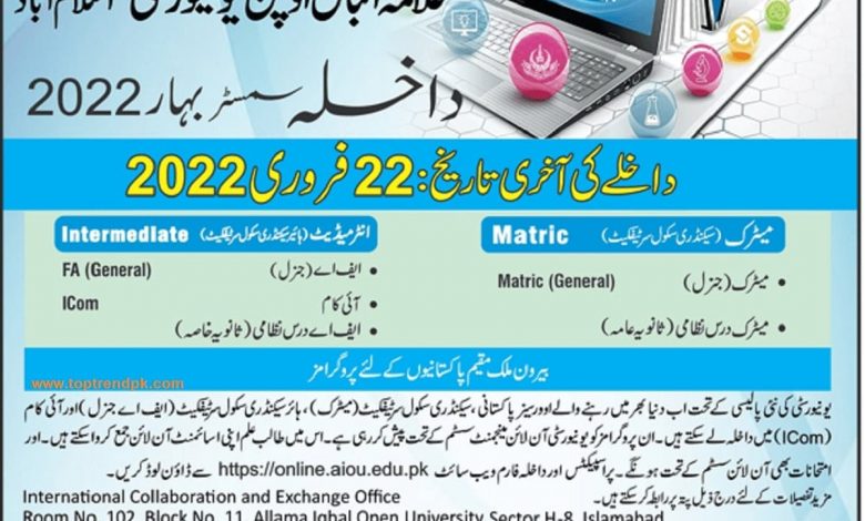 How To Apply Aiou Admission