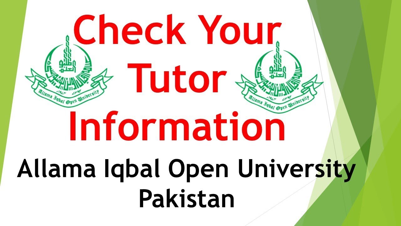 How To Check Tutor Letter Aiou