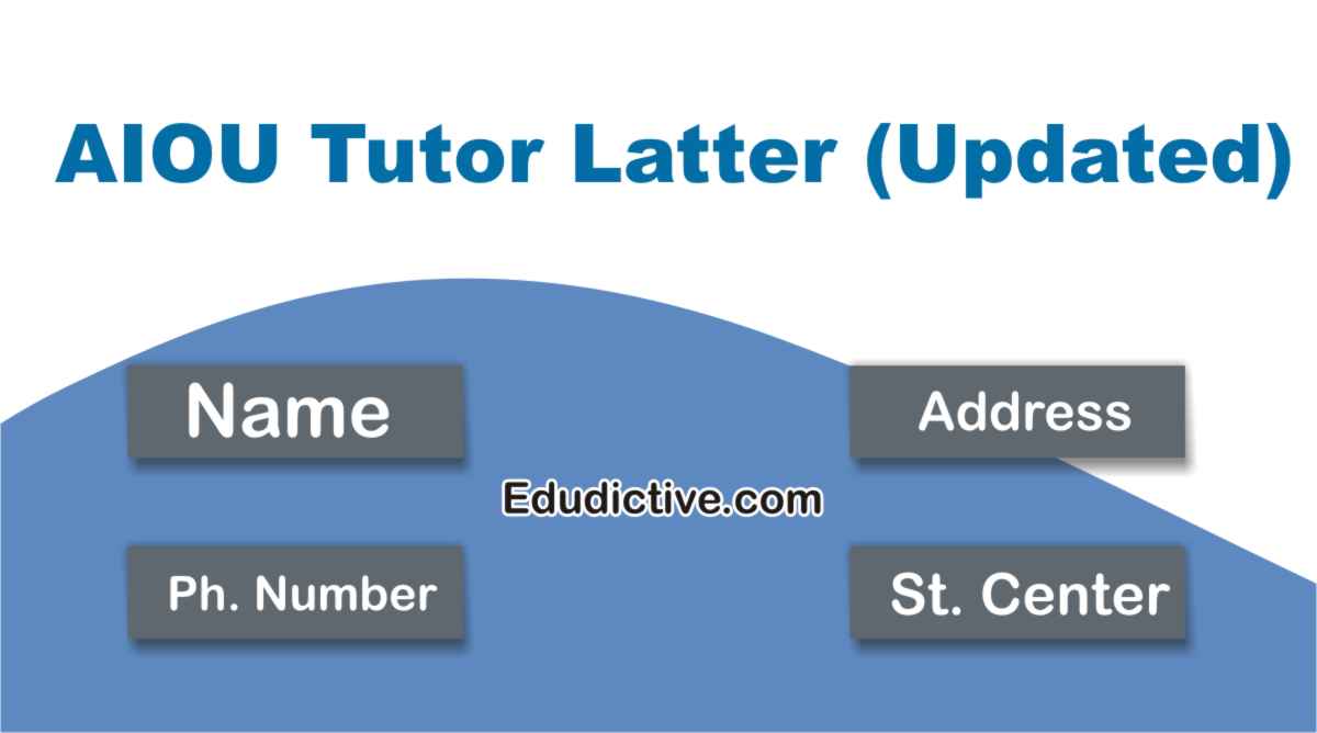 How To Find Tutor Address Aiou